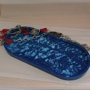Οβάλ δισκάκι απο υγρό γυαλί